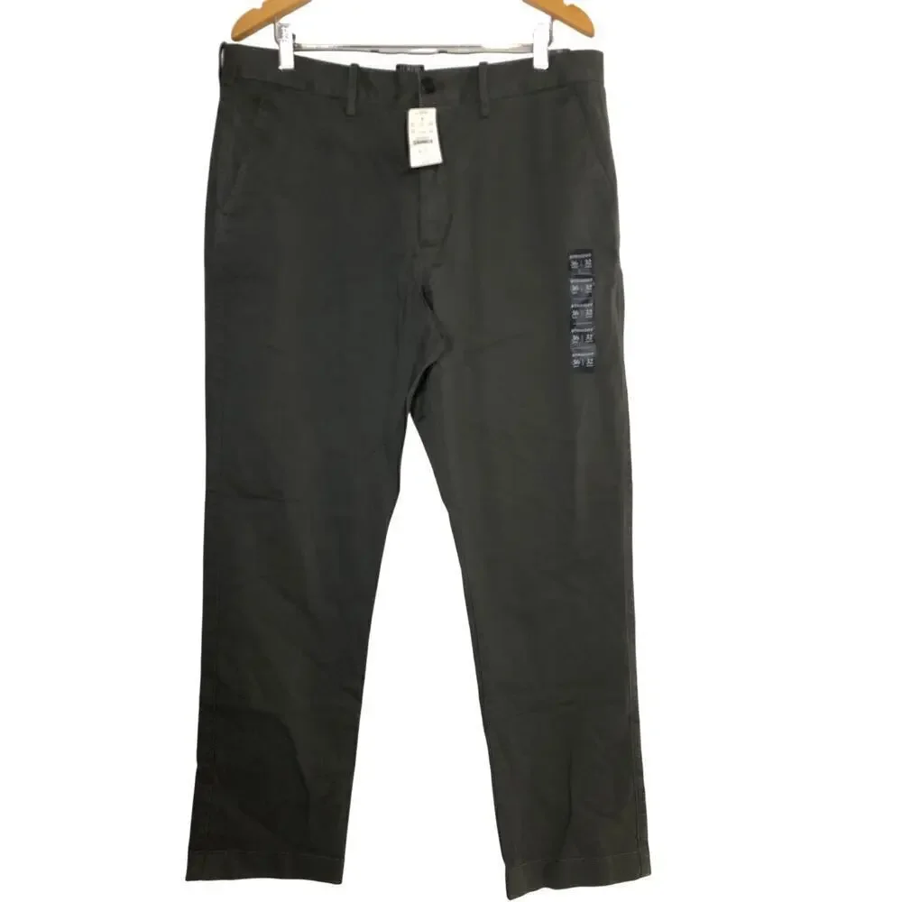 J. Crew Factory Straight Fit Flex Chino Pant Tarnished Metal NWT 36 x 32